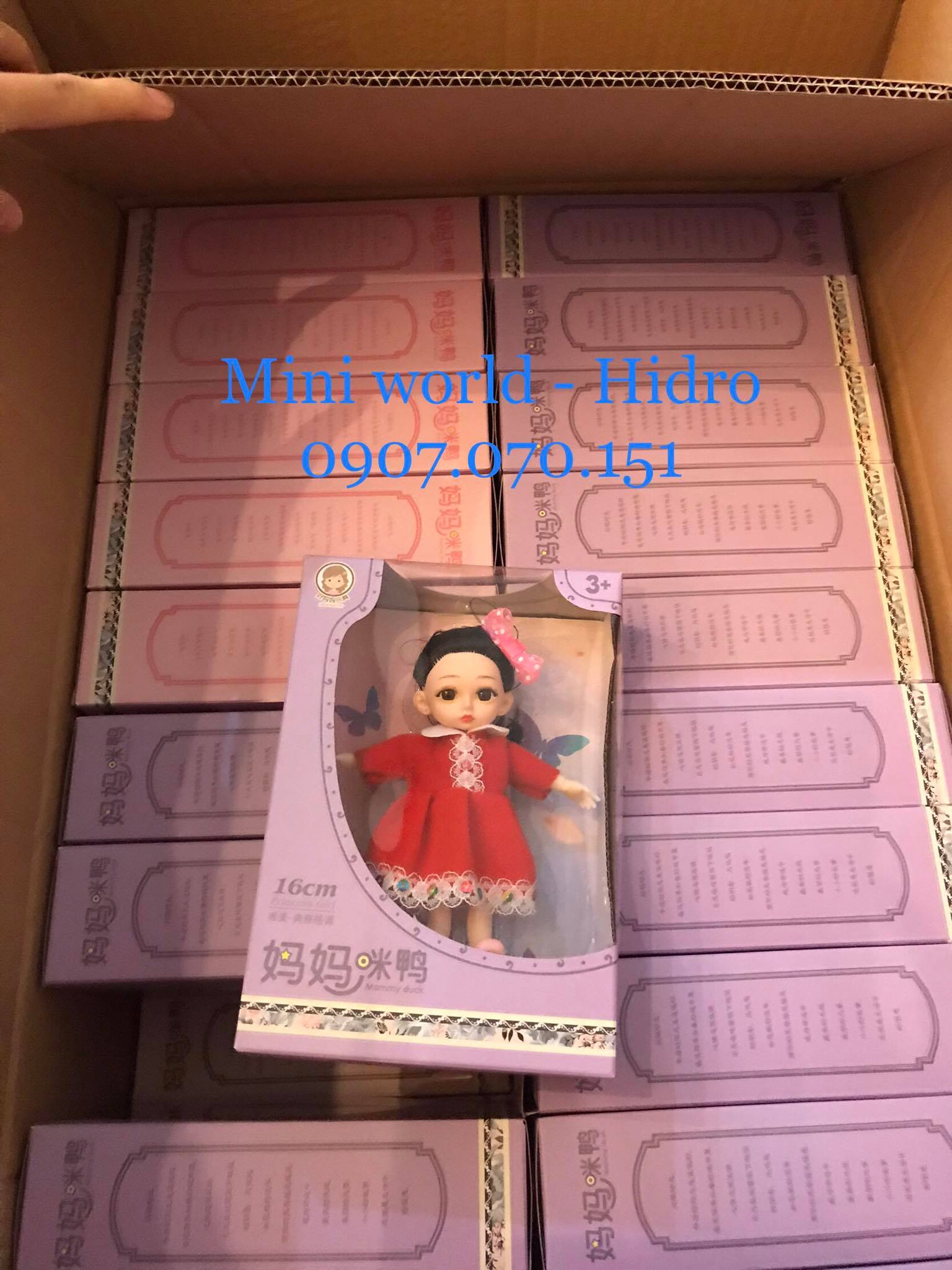 [1 búp bê] Búp bê 16cm khớp fullbox