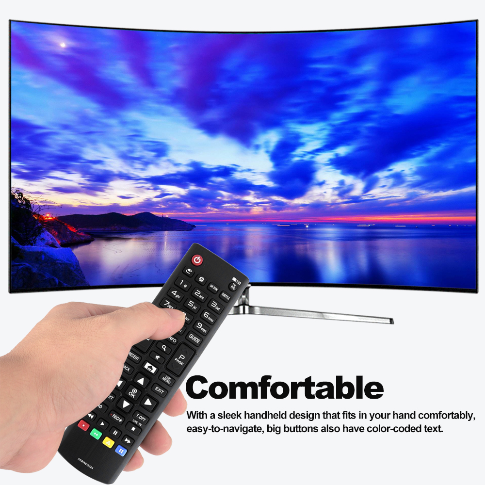 Điều Khiển Thông Minh Không Dây Từ Xa Universal TV Thay Thế Cho LG HDTV LED Smart Digital TV, Màu Đen