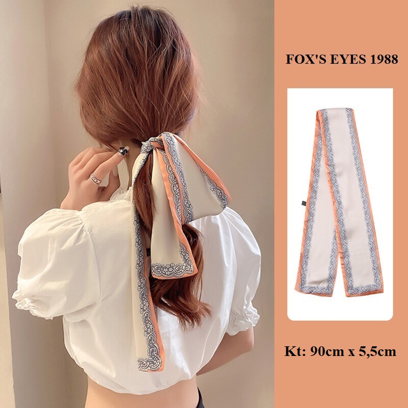 (Size Nhỏ) Khăn Lụa Đa Năng Cổ Điển Buộc Tóc Thắt Nơ Cho Nữ Xu Hướng Thời Trang Hàn Quốc Mới