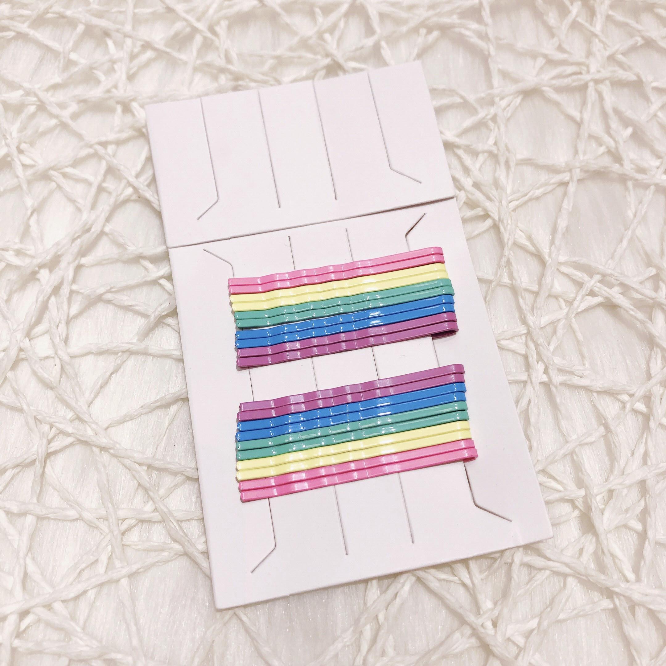 Set 20 Kẹp Tóc Tăm Cầu Vồng Hàn Quốc Siêu Đẹp OH12