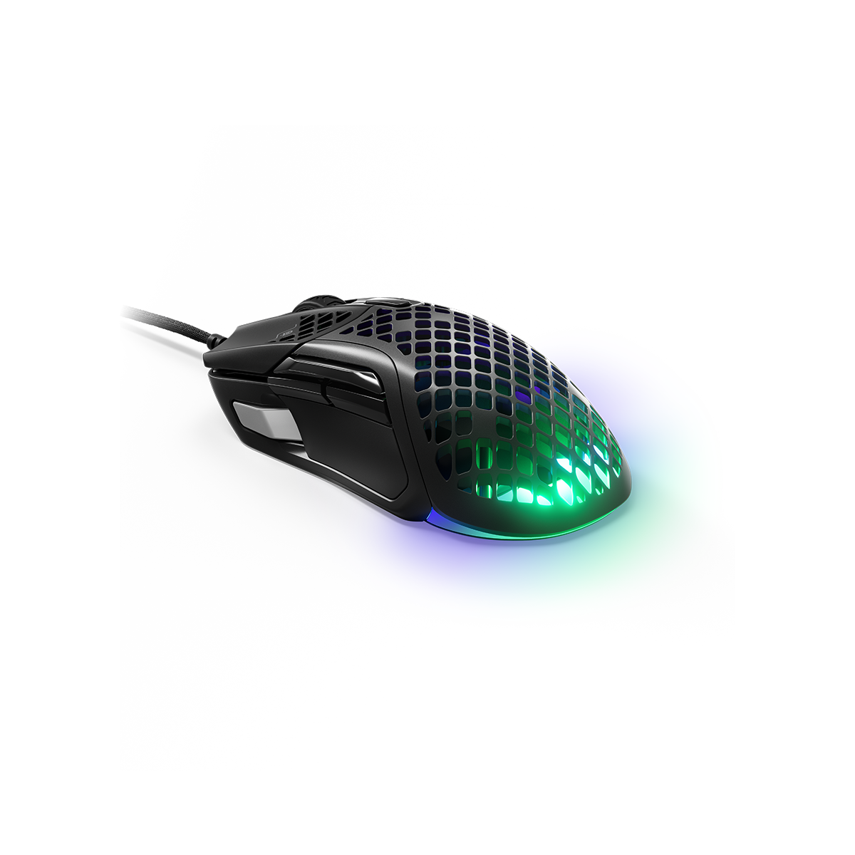 Chuột gaming có dây SteelSeries Aerox 5 màu đen, siêu nhẹ 66g, Led RGB, 9 nút, 18000 CPI, 400 IPS,hàng chính hãng, bảo hành 12 tháng