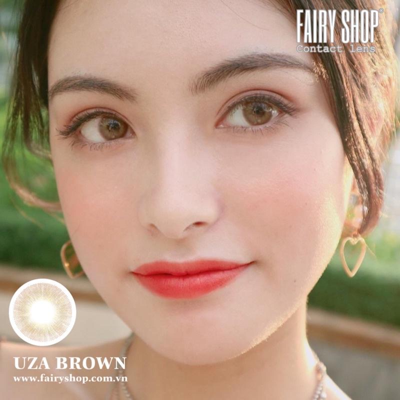 Kính Áp Tròng Cao Cấp UZA Brown Lens 14.0mm - Kính Áp Tròng FAIRY SHOP CONTACT LENS