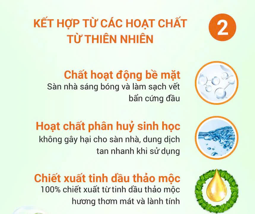 Nước Lau Sàn Gốc Thực Vật TD CAM QUẾ Đuổi Muỗi và Côn Trùng (Thuộc nhóm Sản phẩm Lành tính) Can 1 lít