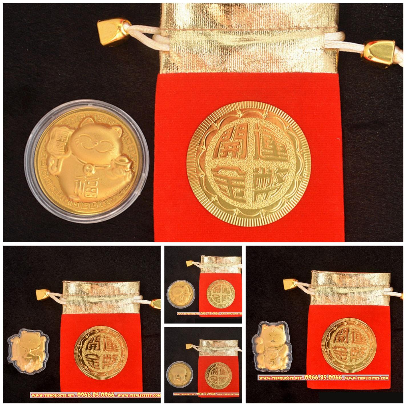 Lì xì tết 2023 tết Quý Mão 2023 hình mèo vàng PTLGDC000200