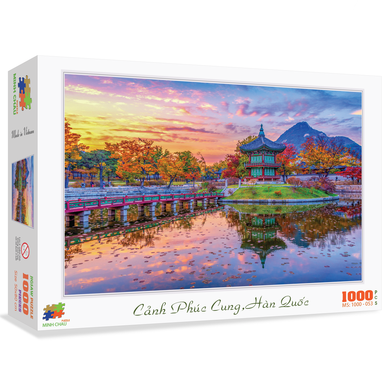 Bộ Tranh Xếp Hình Minh Châu 1000 Mảnh – Cảnh Phúc Cung, Hàn Quốc