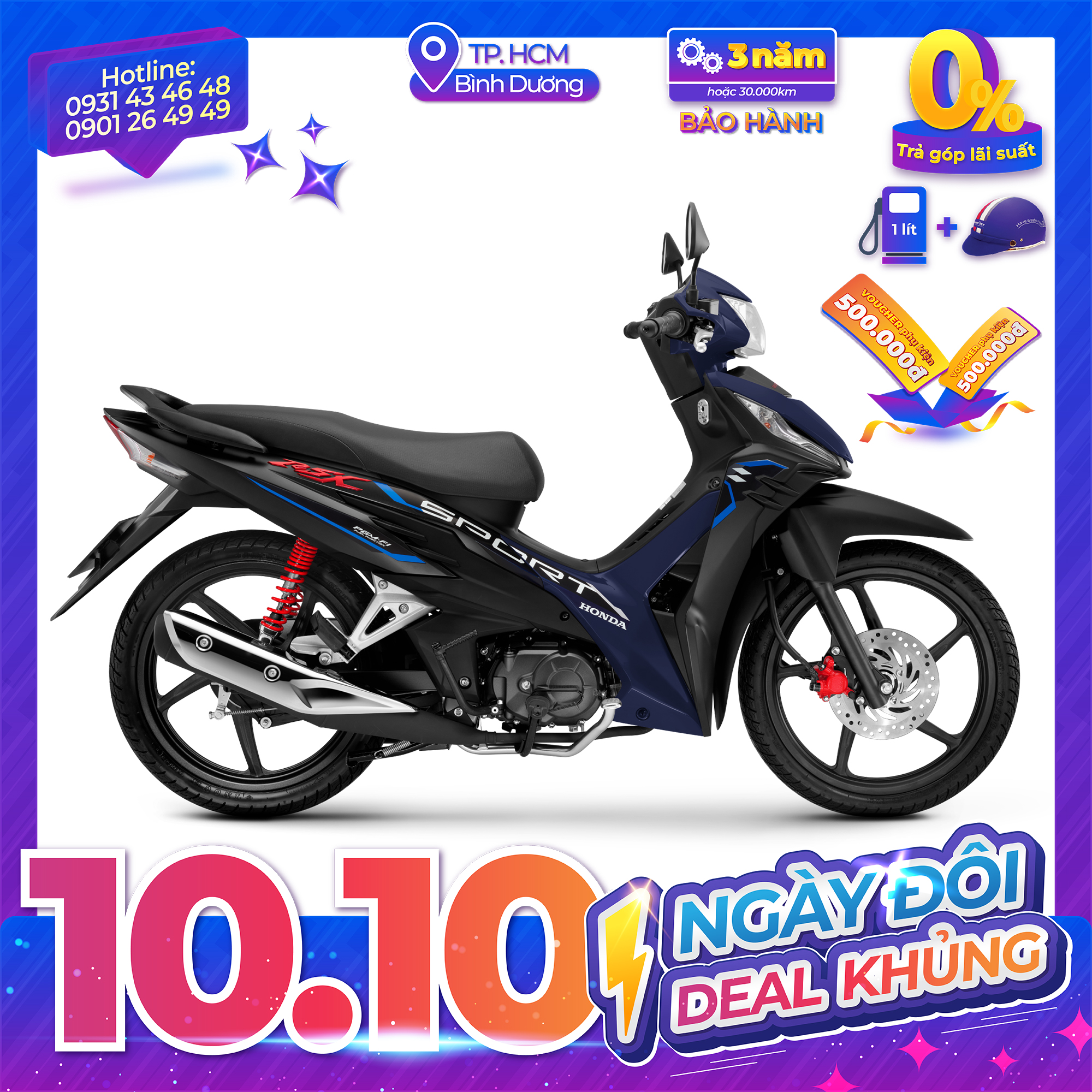 Xe máy Honda Wave RSX 2023 - Vành Đúc Phanh Đĩa