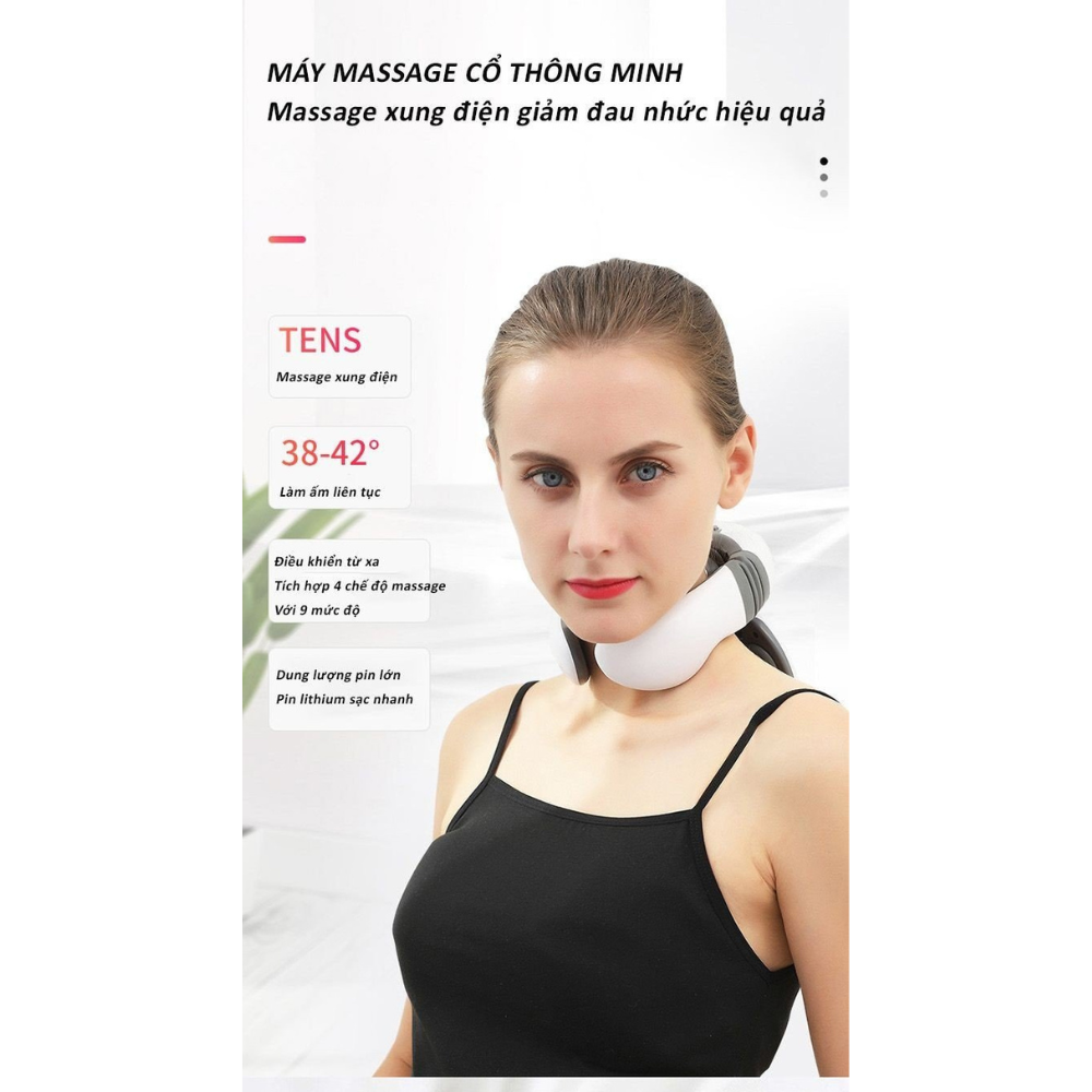 Máy Massage Cổ Xung Điện ÉM 9 RULAX 4 Chức Năng Công Suất 18000 Pa