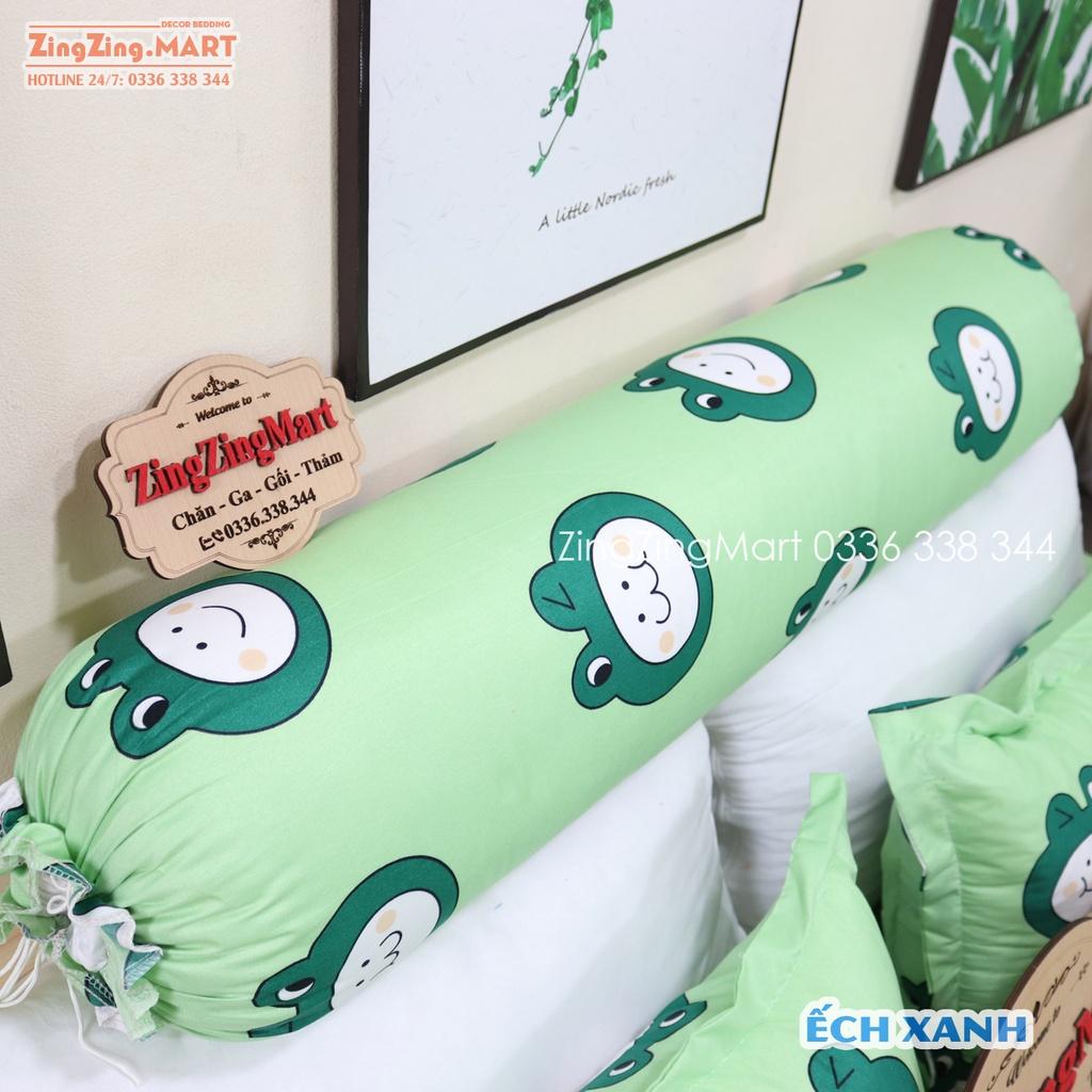 Vỏ gối ôm Mẫu Heo Hồng Cotton Poly - Được chọn mẫu