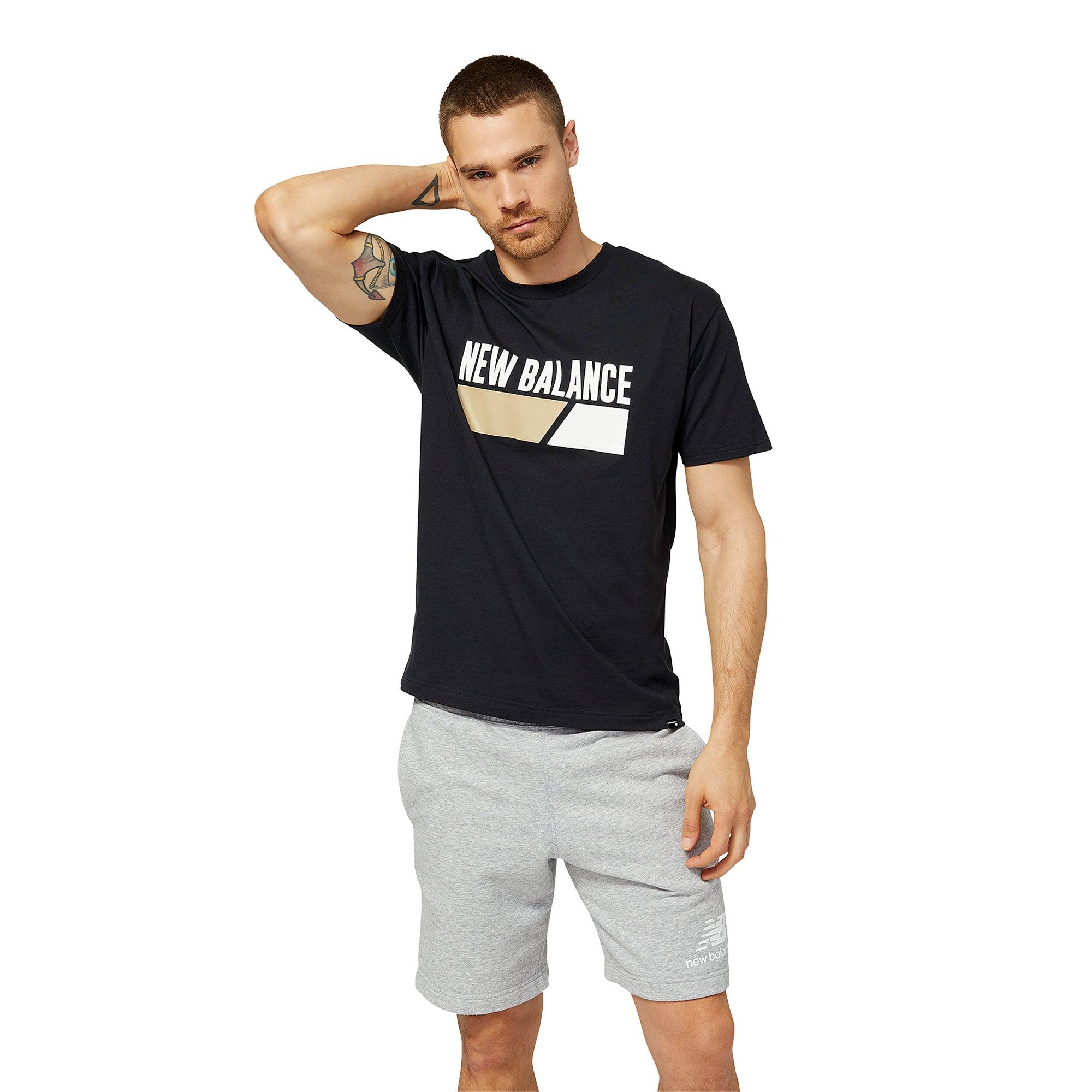 Áo thun thời trang nam New Balance LIFESTYLE T-SHIRT M BLACK - MT23901BK (form quốc tế)