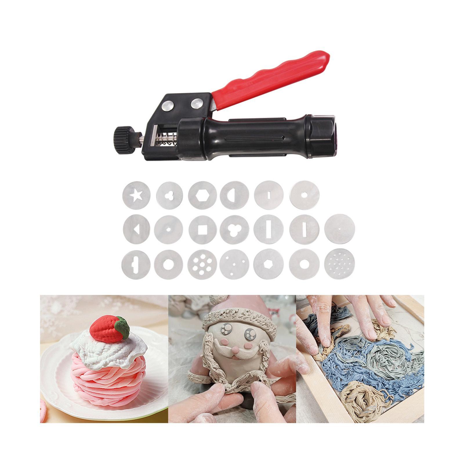 Soft Clay Extruder Sugar Paste Extruder for DIY Cake Decoration Ceramic Clay