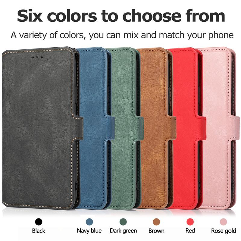 Bao Da Nắp Gập Phong Cách Retro Cho Iphone 11 12 Mini Pro Max