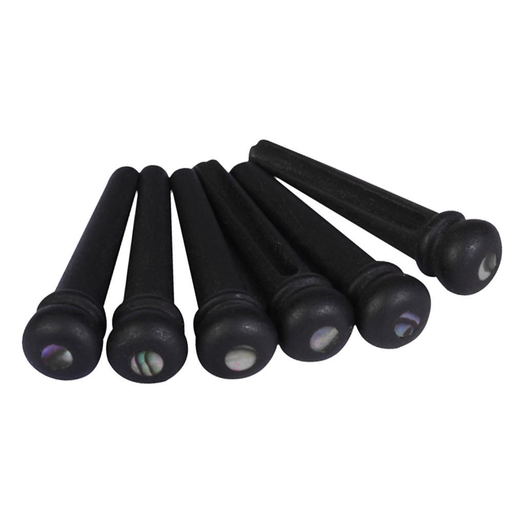 Guitar Bone Saddle Nut with Ebony Bridge Pins for Guitar Accessory