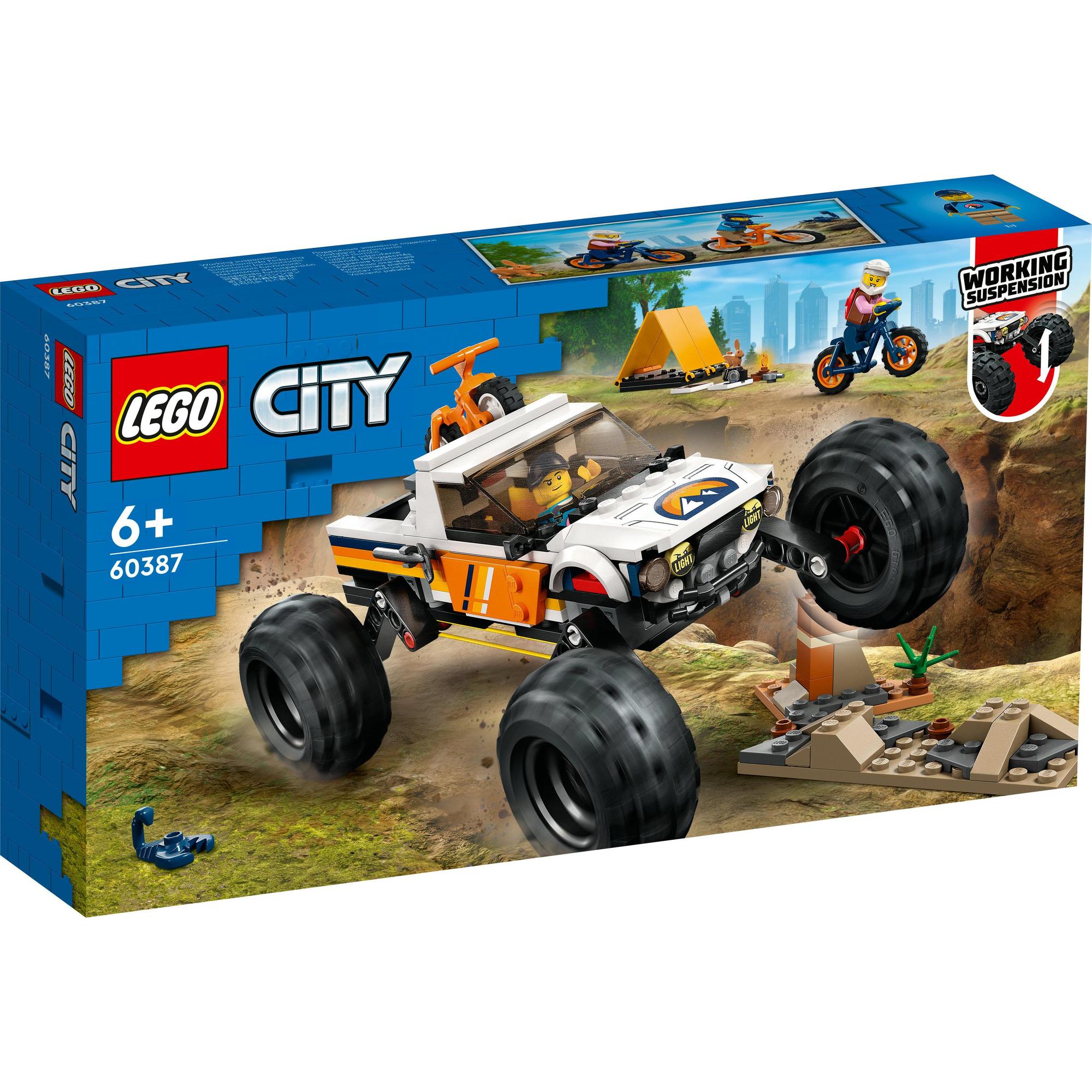 LEGO City 60387 Xe Thám Hiểm Địa Hình 4x4 (252 Chi Tiết)