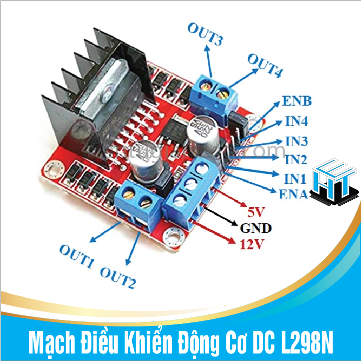 Mạch Điều Khiển Động Cơ DC L298N