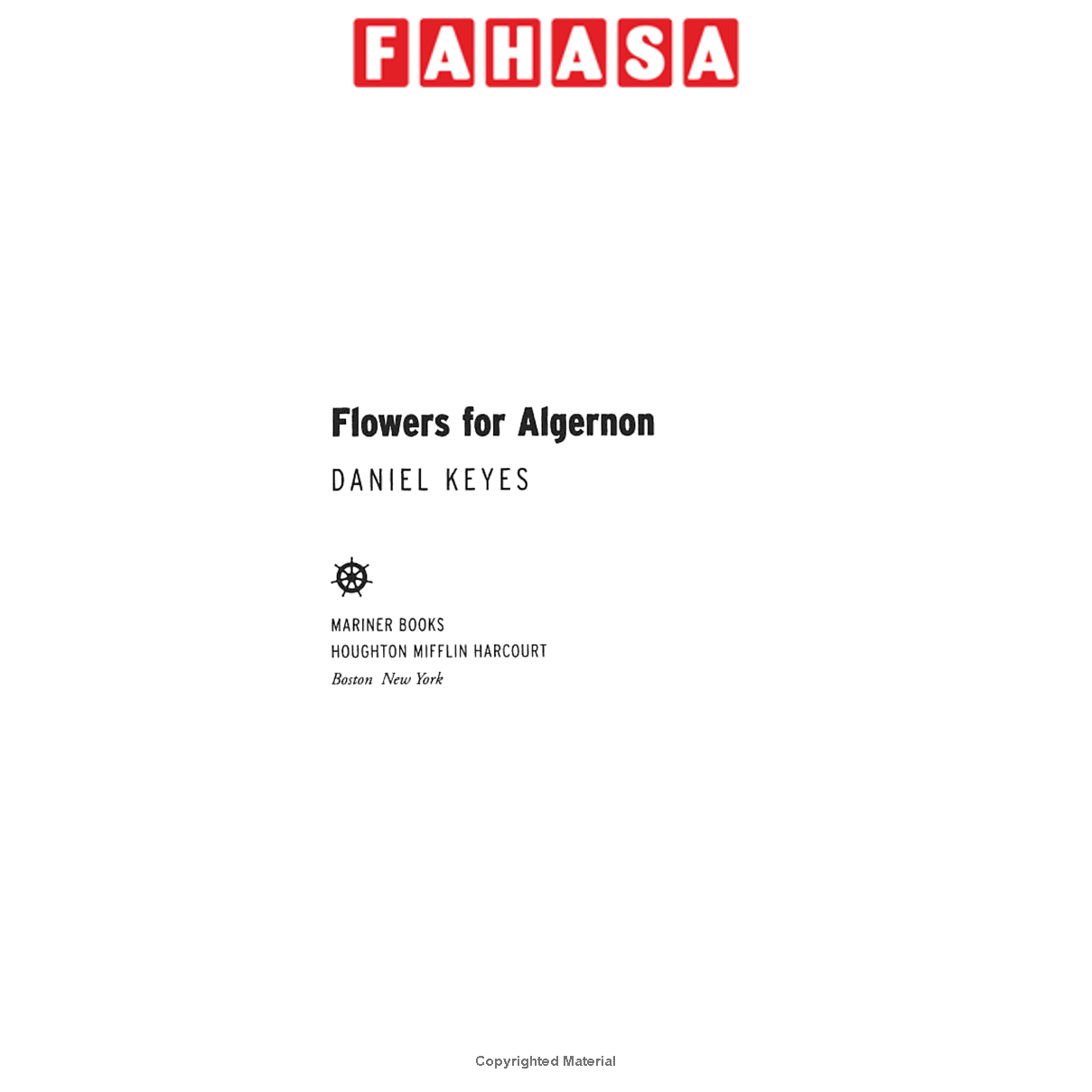 Sách ngoại văn: Flowers For Algernon