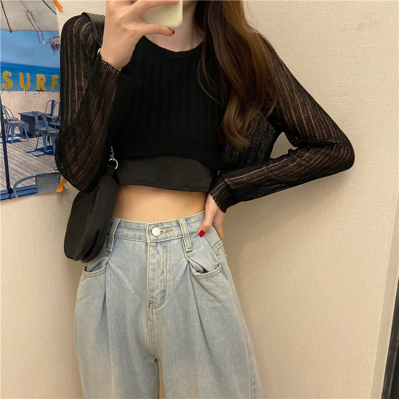 Áo croptop len Ulzzang Quảng Châu ALC32