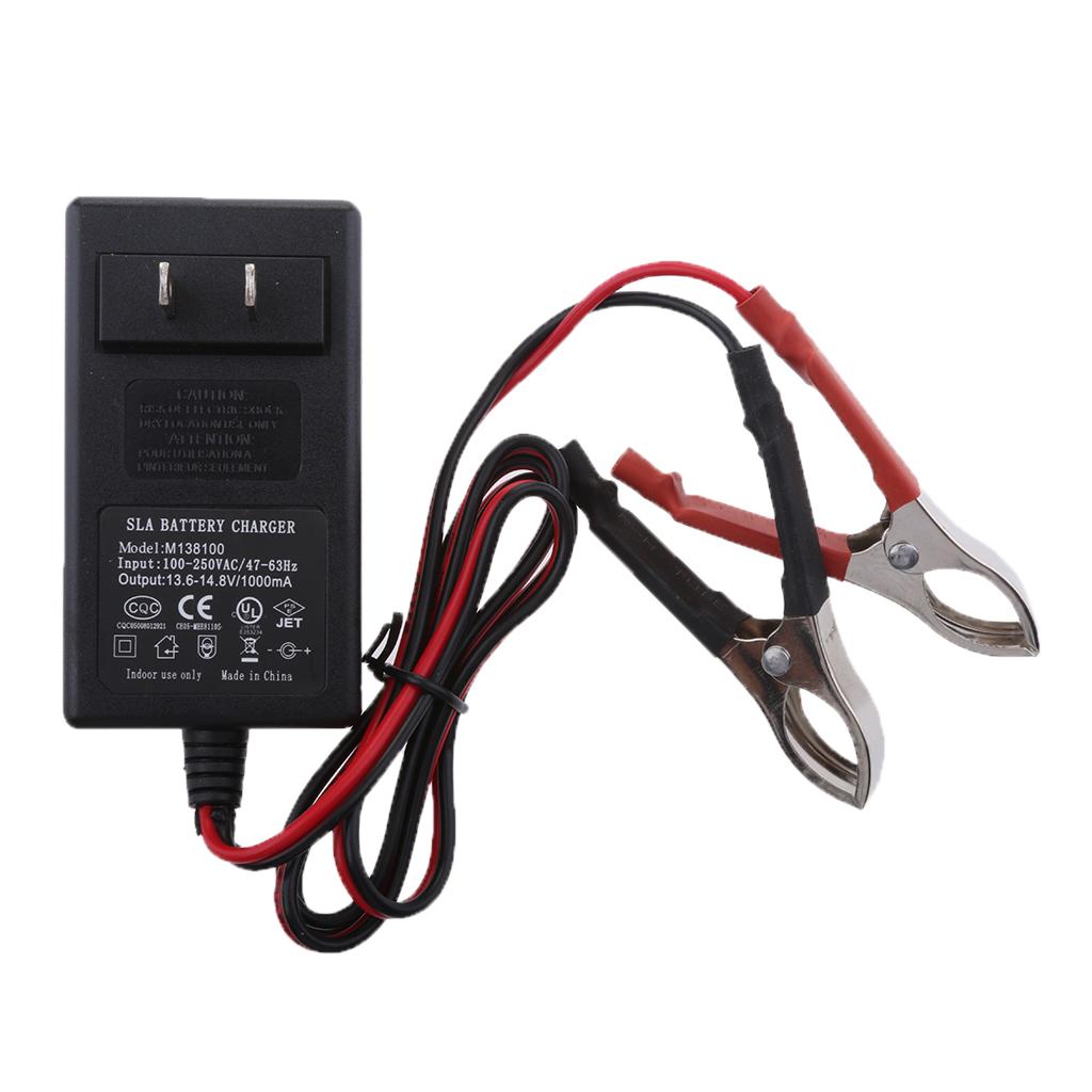 12V 14.6V 1A Lead Acid Battery Charger For Toy Car Motor Quad Bike