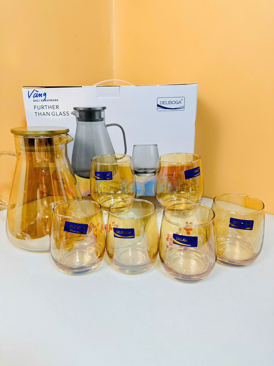 Bộ Cốc Bình Gosu GPH32 Chất Liệu Thủy Tinh Cao Cấp An Toàn Chịu Nhiệt Tốt