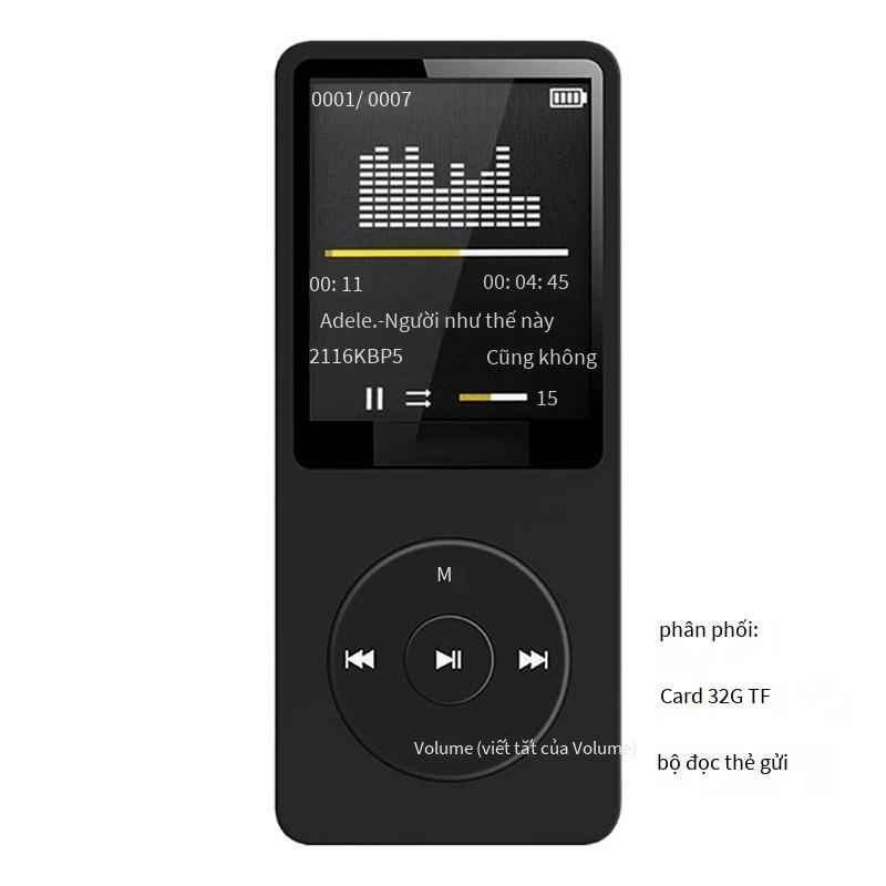 Ưu đãi đặc biệt Máy nghe nhạc MP4 MP3 thể thao màn hình 1.8 inch dành cho học sinh và người lớn Walkman phổ thông có thể cắm thẻ TF