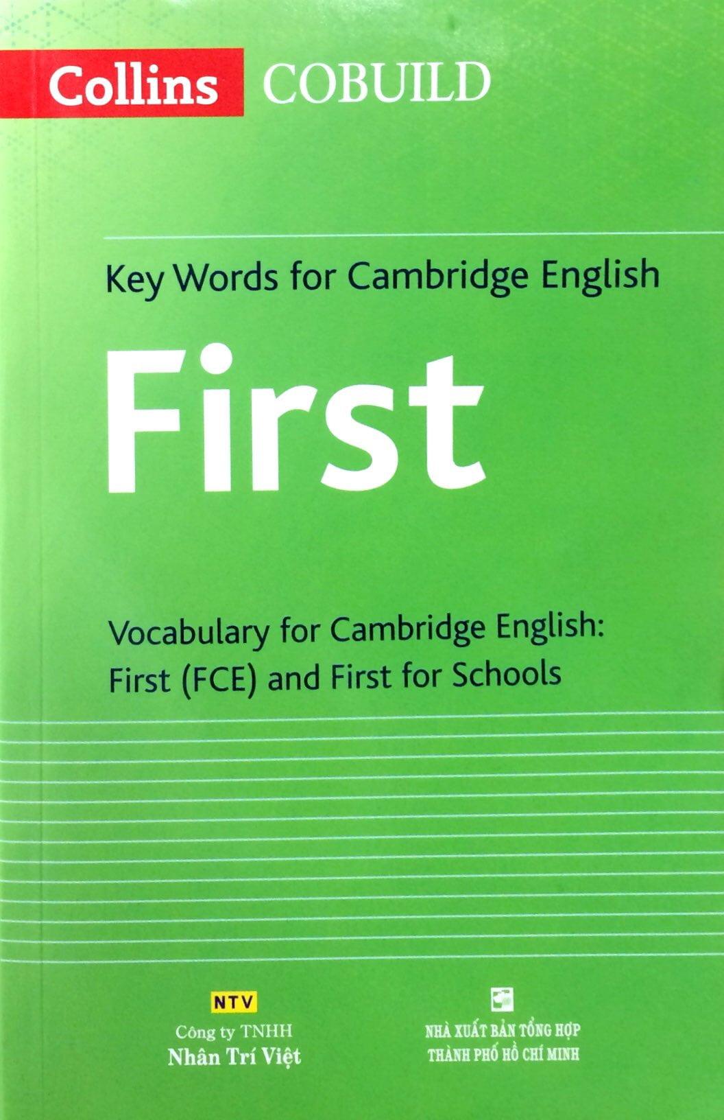 Key Words For Cambridge Engish First