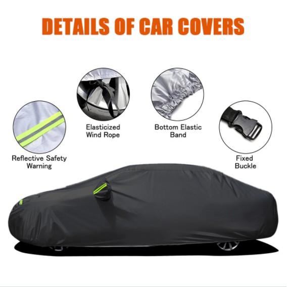 Bạt phủ cao cấp ô tô Toyota Camry thương hiệu Macsim sử dụng trong nhà và ngoài trời chất liệu Polyester - màu đen và mà