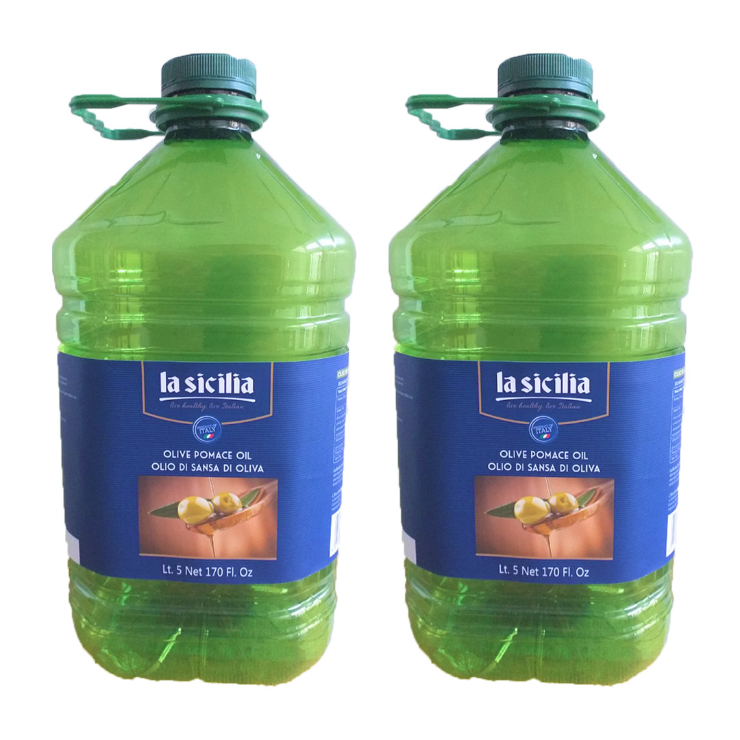 Combo 2 Bình Dầu Oliu Pomace - Oliu Pomace Oil - La Sicilia Italia  5 Lít