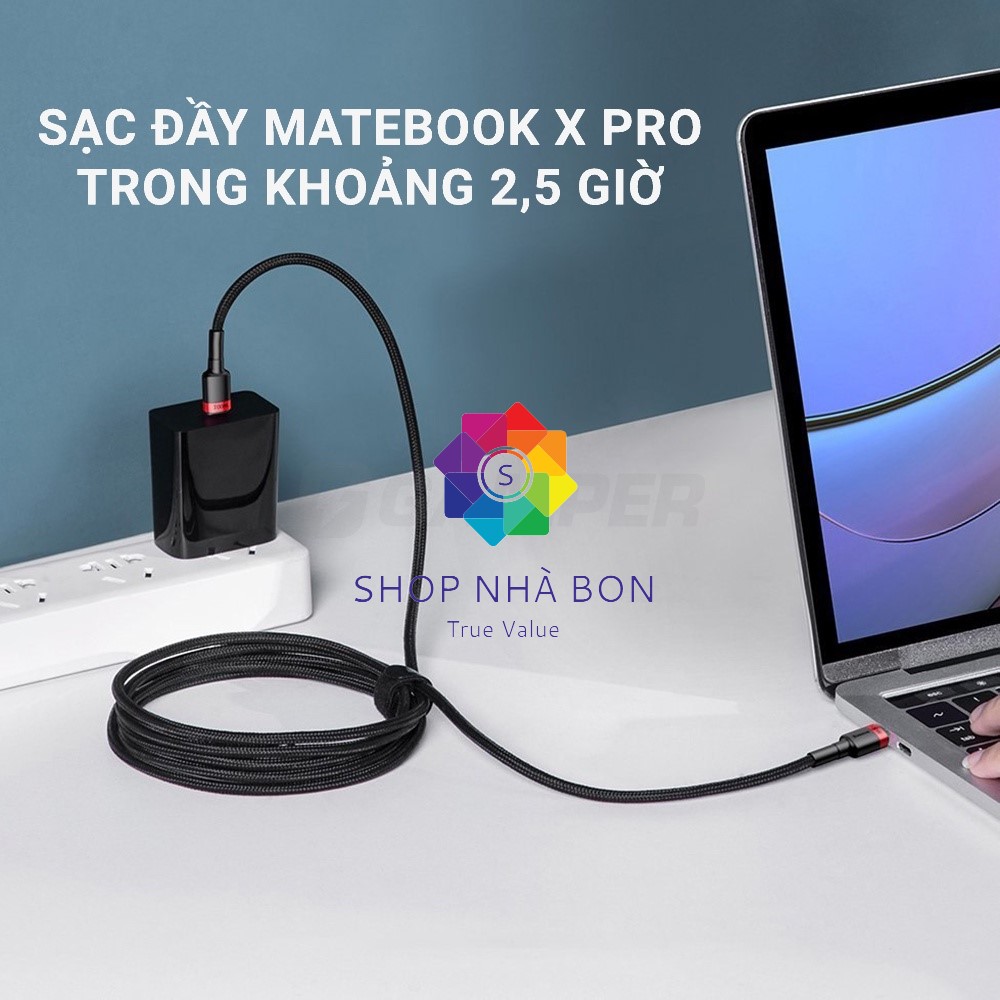 Hình ảnh Dây cáp sạc nhanh 100W chuẩn PD 2.0 Type C to type-c QC 3.0 hiệu Baseus Cafule type c to Type C cho iPad Pro 2018 / 2020 / Samsung / Huawei / Xiaomi / Tablet / Macbook / Laptop Type C - Hàng nhập khẩu