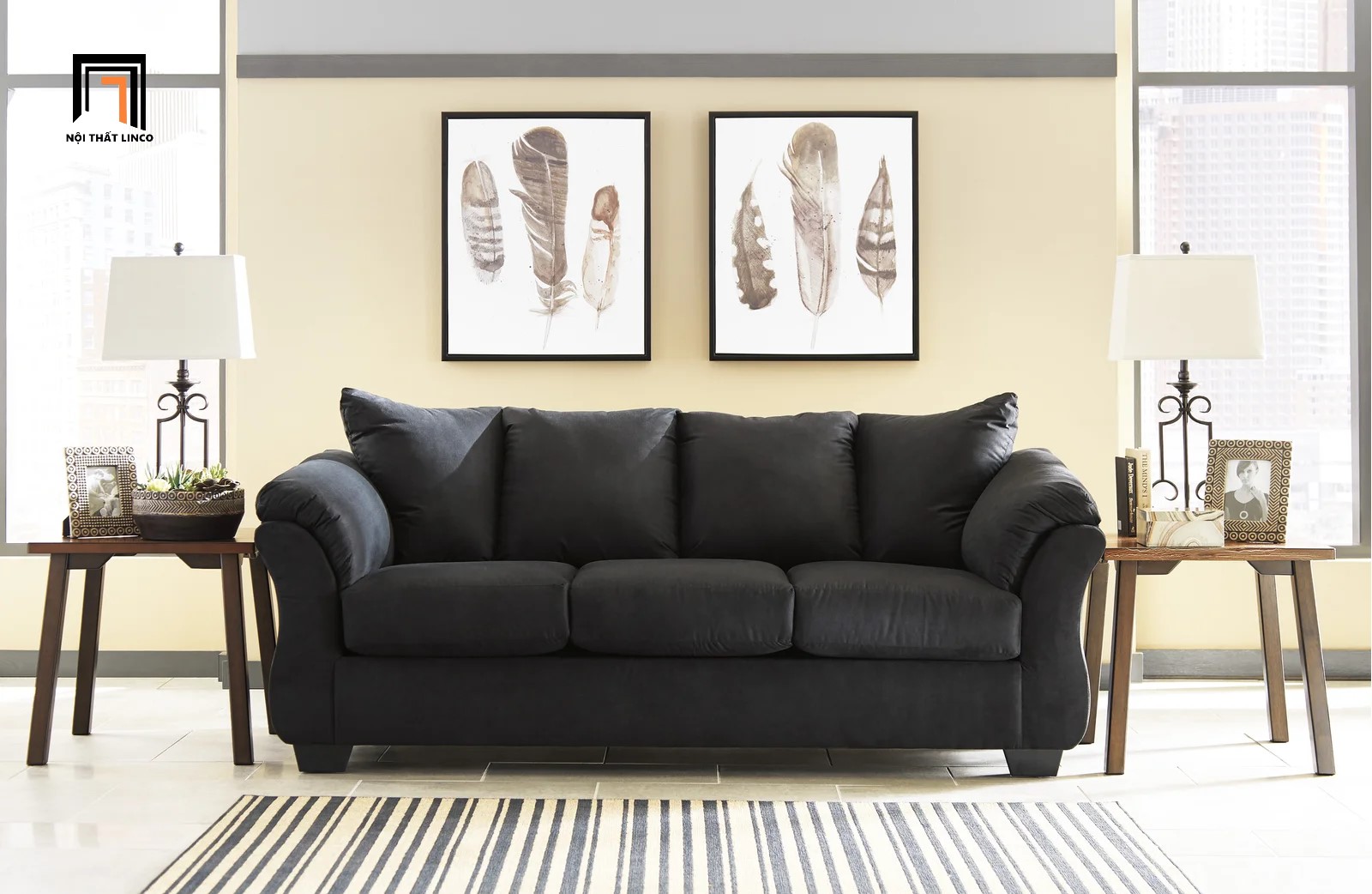 Ghế sofa băng gia đình phong cách châu sang trọng