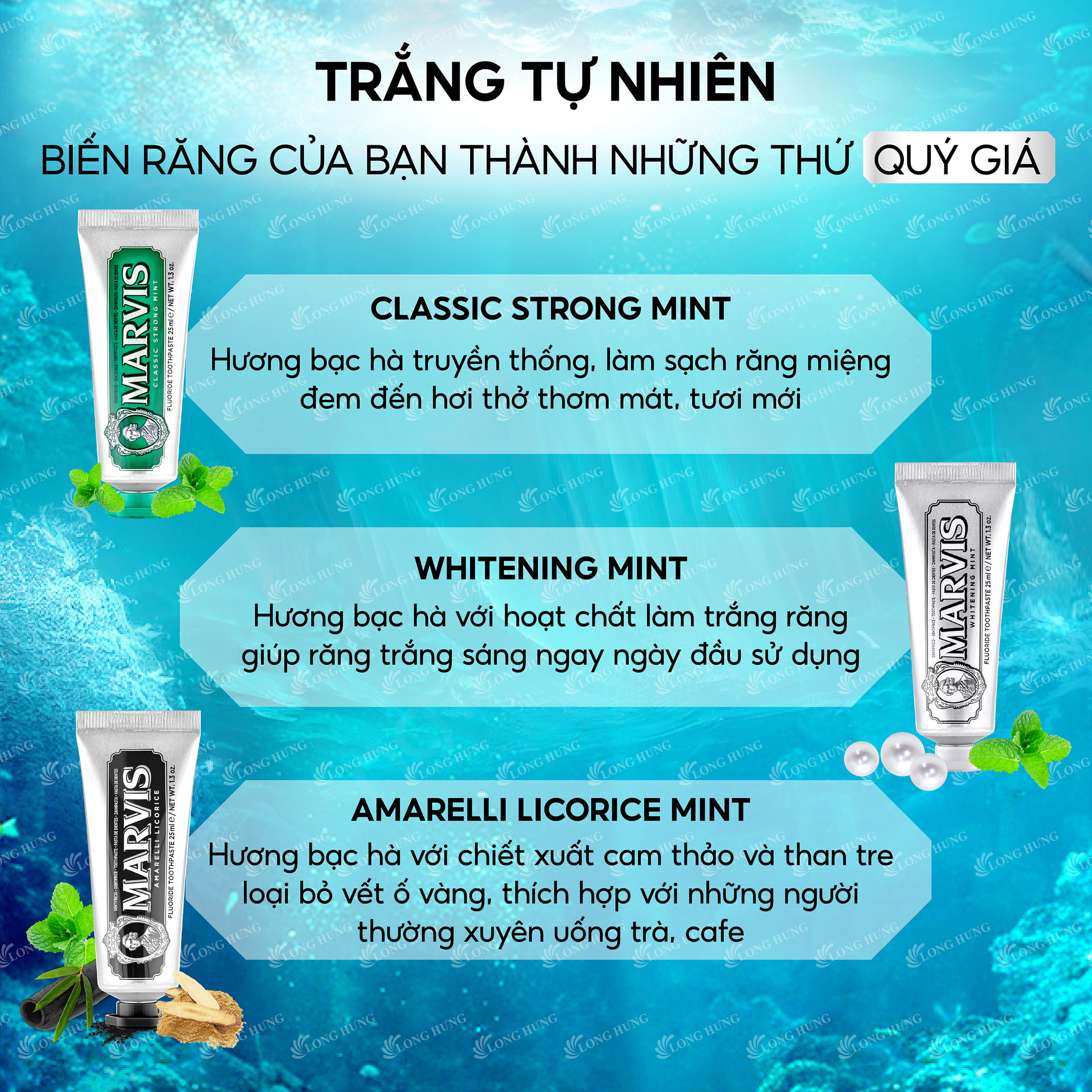 Kem đánh răng Marvis (10ml/25ml) - Hàng chính hãng
