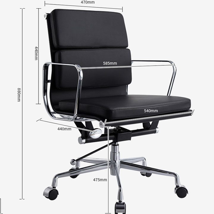 Ghế Giám đốc Làm Việc hiện đại Lưng Thấp Xoay 360 Độ Đa năng - Ghế Làm Việc Văn Phòng Tại Nhà sang trọng cao cấp GHP041