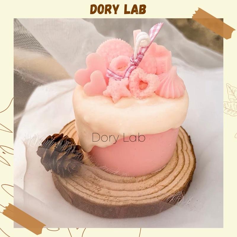Nến Thơm Bánh Kem Full Topping Handmade Không Khói, Quà Tặng, Phụ Kiện Decor - Dory Lab