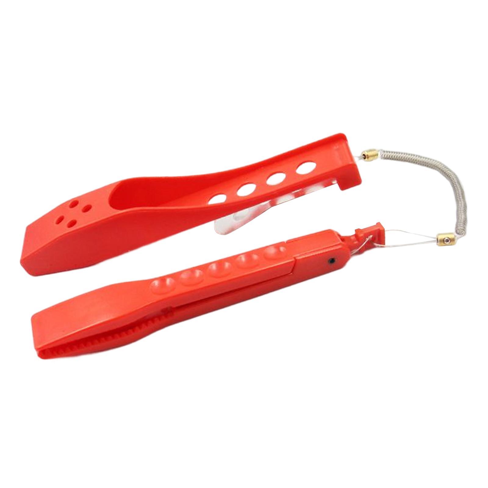 Portable Fish Lip Gripper with Rope Controller Fish Holder Fish Catcher Fishing Gear