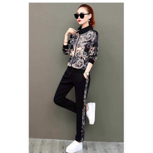 SÉT BỘ THỂ THAO HOẠ TIẾT HOA VĂN