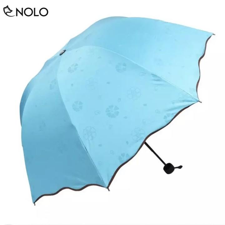 Dù Ô Đi Nắng Mưa Chống Tia UV Gặp Nước Nở Hoa Rộng Khi Bung Rộng 112cm