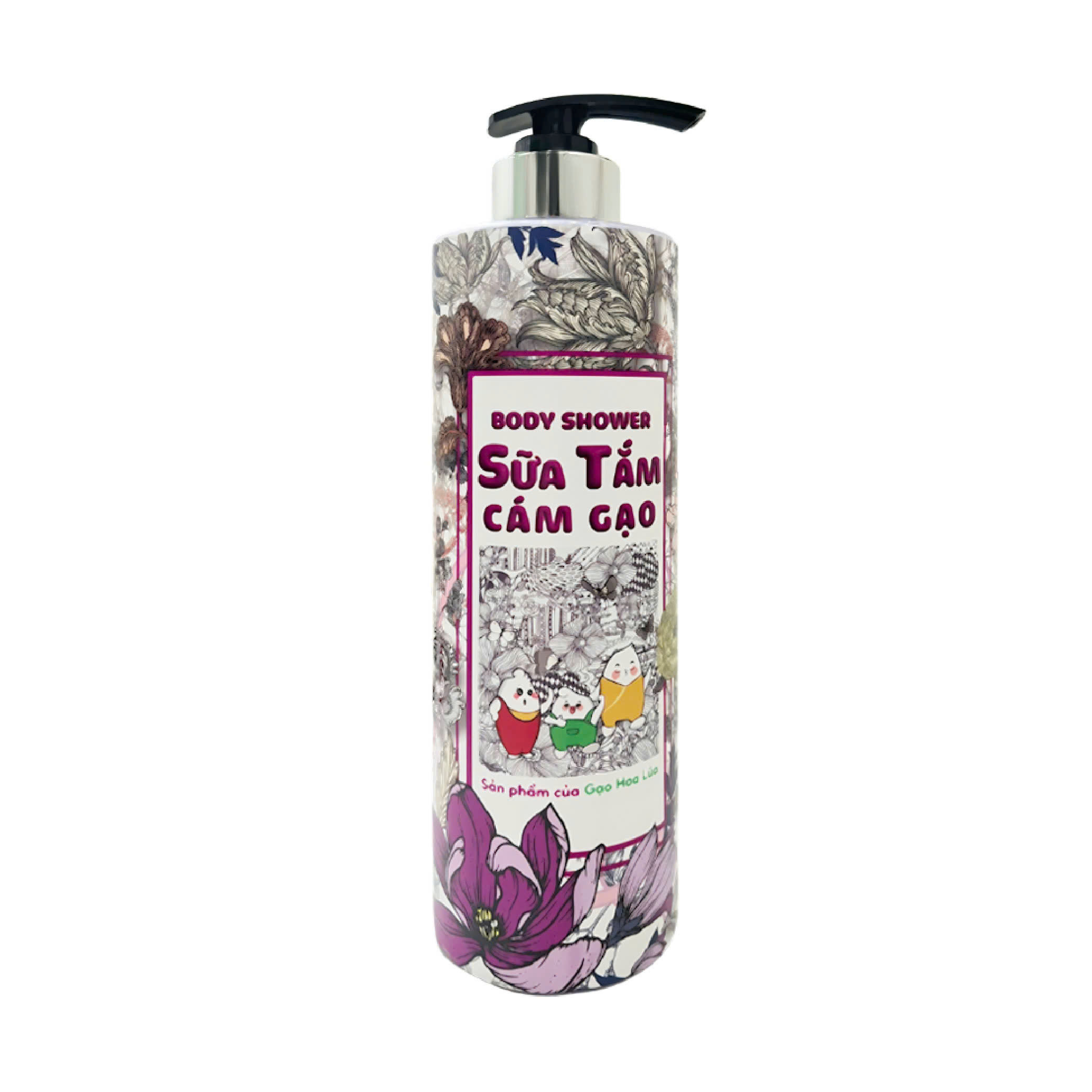 Sữa Tắm Cám Gạo - Chiết xuất từ Cám Gạo &amp; Hoa Mộc Lan - Chai 650ml