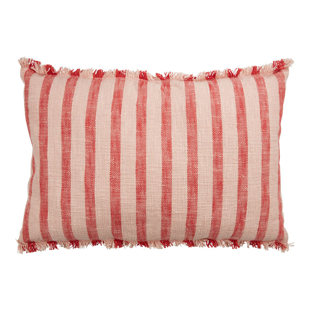 Gối trang trí | JYSK Dagfiol | cotton | đỏ nhạt/đỏ | R40xD60cm