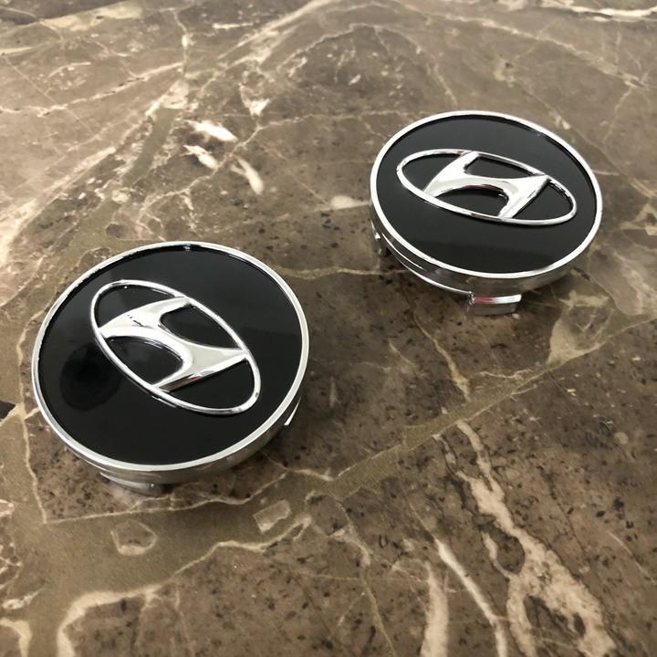Logo chụp bánh xe ô tô Hyundai HY-60 Kích thước 60mm