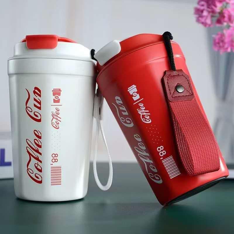 Cốc giữ nhiệt cao cấp uống cà phê họa tết coffe cup inox 304 dày dặn sang trọng dùng trong ô tô văn phòng