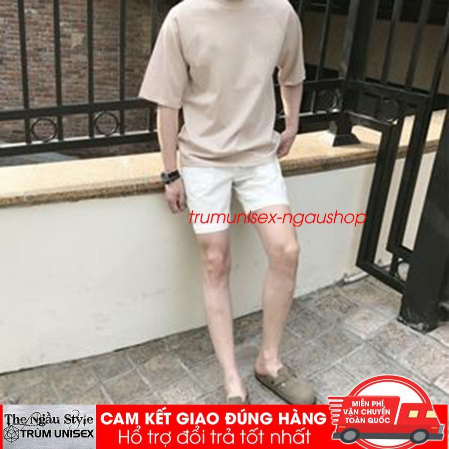 Áo thun Stee nam tay lỡ unisex form rộng overtee Basic chất vải cotton xịn Trumunisex aothununisex