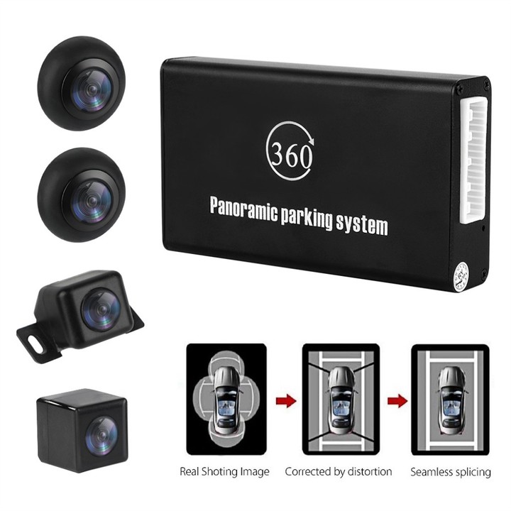 Camera hành trình 360 độ cao cấp Lotusviet chuẩn AHD dành cho tất cả các loại xe ô tô có sử dụng màn hình hiển thị LV-558 - Hàng chính hãng