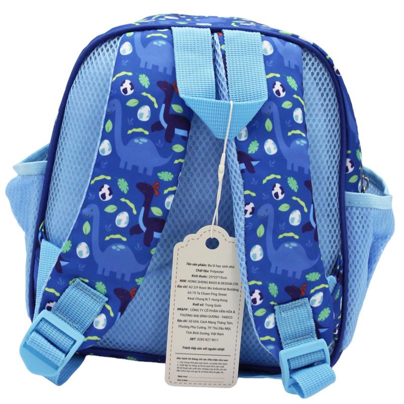 Ba Lô Bé Trai Học Sinh - Hình Khủng Long - Hong Sheng 1001 - Màu Xanh Dương