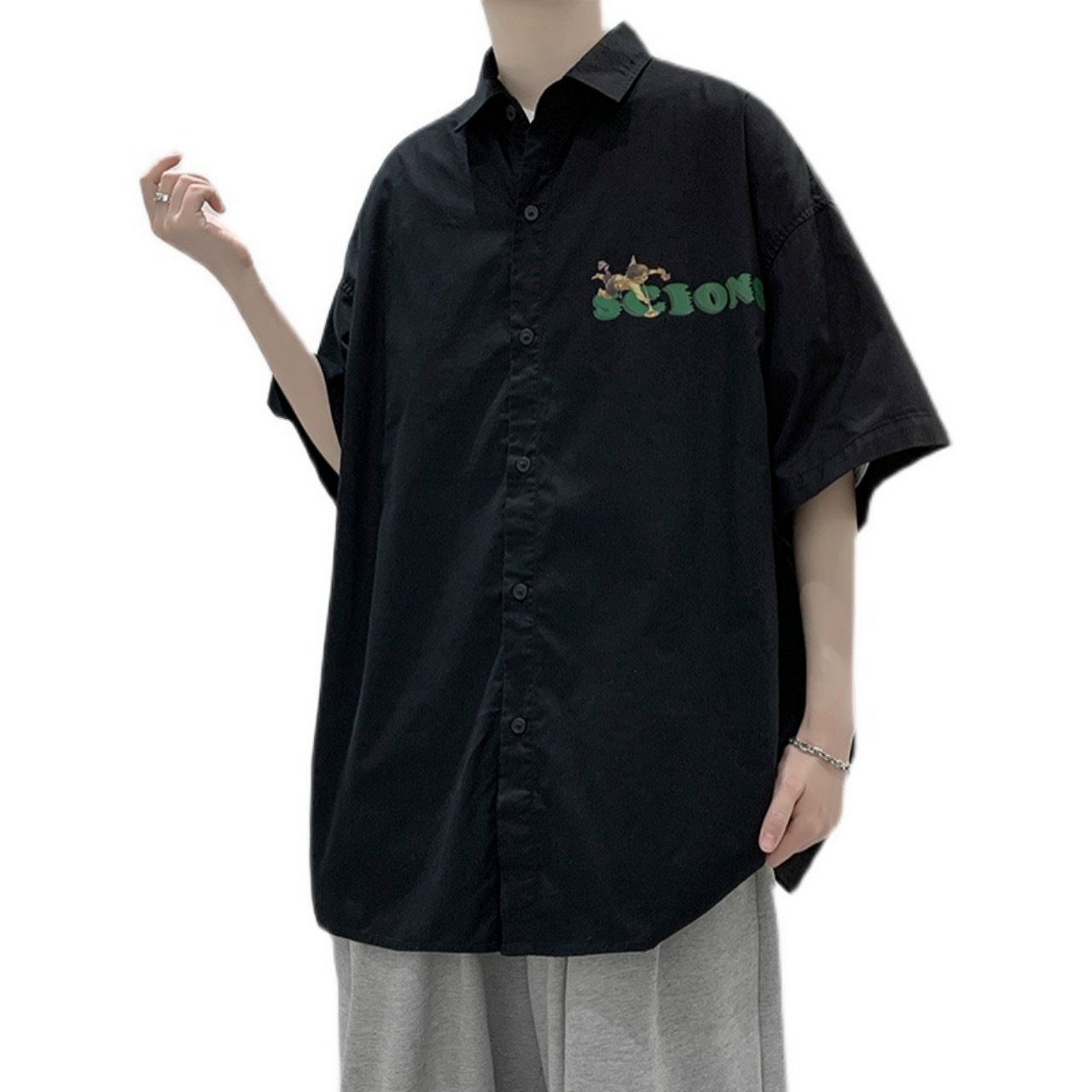 Áo sơ mi nam tay ngắn style Hàn Quốc