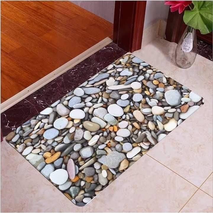 Thảm lau chân sỏi 3D siêu thấm