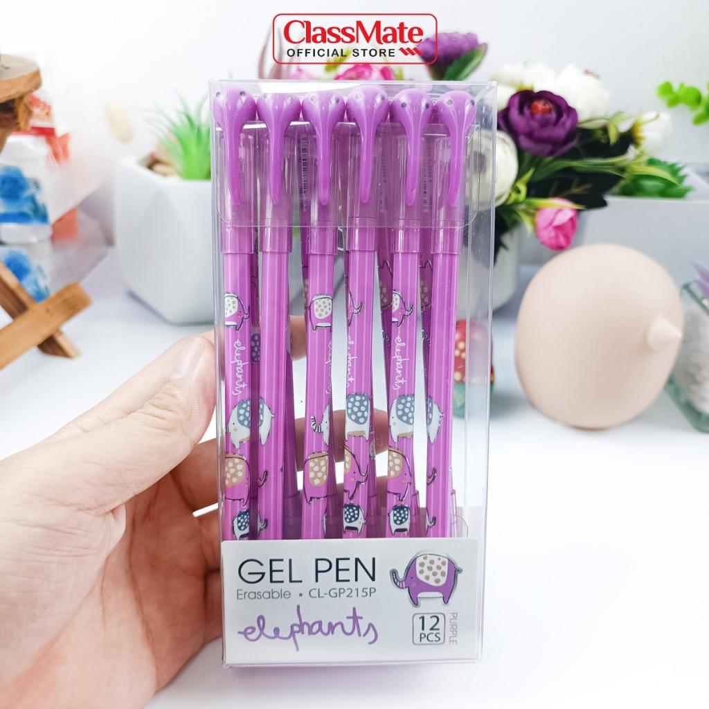 Bút Gel Xóa Được Classmate Ngòi 0.5mm, Hình Chú Voi Dễ Thương, Nét Trơn, Mực Ra Đều CL-GP215