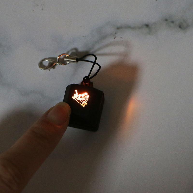 Thiết Bị Kiểm Tra Công Tắc Bàn Phím Cơ 1 Nút Có Đèn LED Tích Hợp Móc Khóa Tiện Dụng