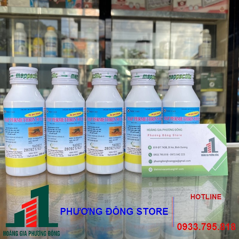 Thuốc diệt muỗi MAP PERMETHRIN 50EC _ chai 100ml