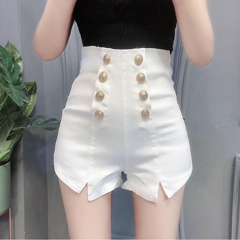 quần đùi lưng cao 8 nút siêu tôn dáng