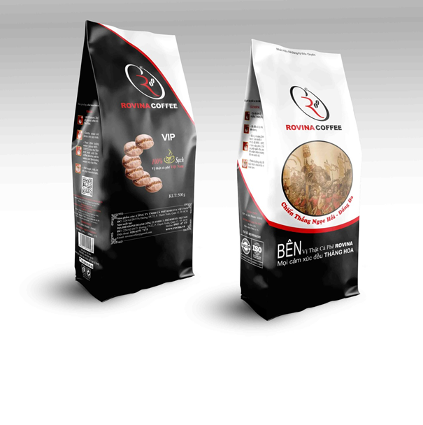 Cà Phê Rovina VIP Pha Phin - Gói 500gr Mùi Vị Đặc Trưng Cân Bằng Phù Hợp Với Khách Hàng Thích Uống Cafe Có Mùi Thơm Quyến Rũ, Chua Nhẹ. Đúng Gu Âu