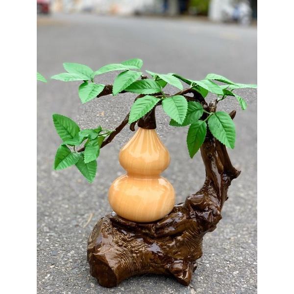 Cây Hồ Lô Thu Hút Tài Lộc Đá Ngọc Hoàng Long - cao 30cm