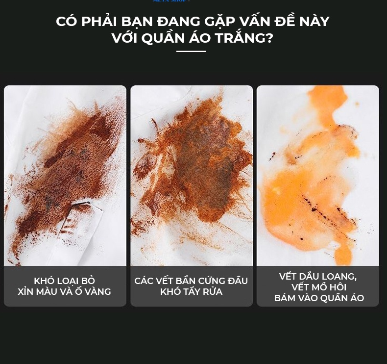 HỘP TẨY TRẮNG QUẦN ÁO BAO GỒM 10 VIÊN NHỎ SIÊU XỊN ĐÁNH TAN VẾT BẨN-JL